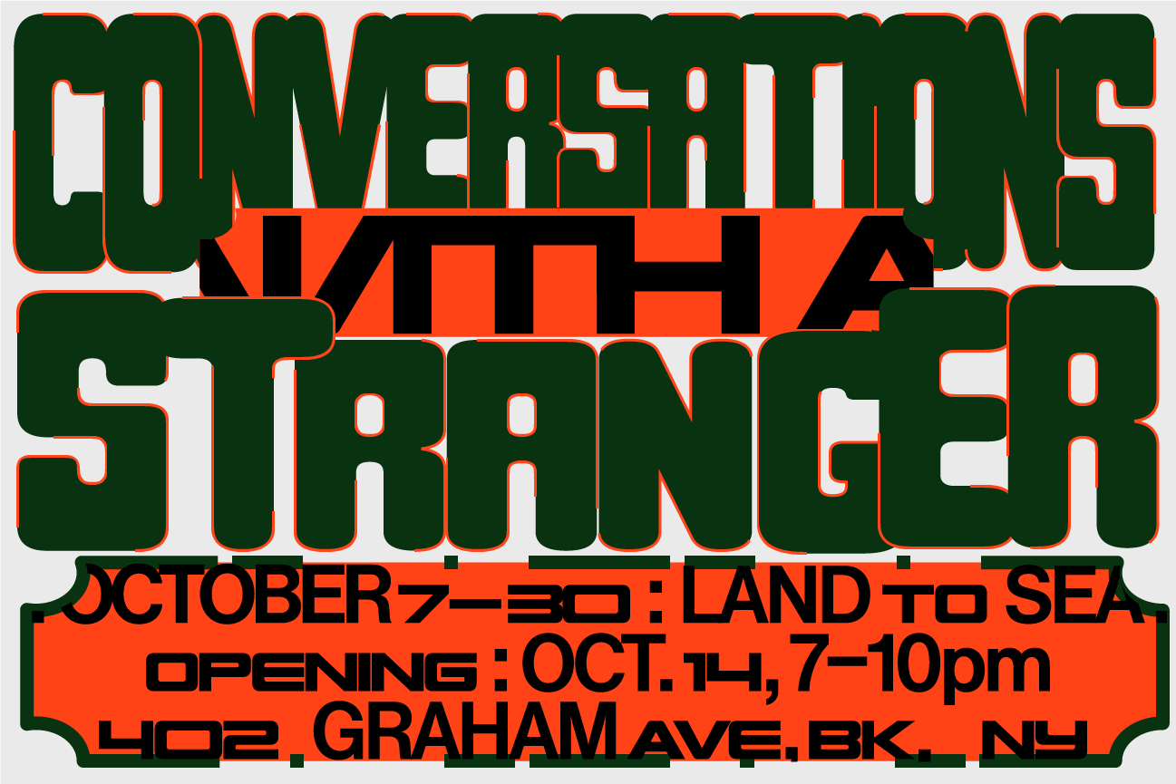 Visual Identity for Conversations with a Stranger, curated by Irradicant
