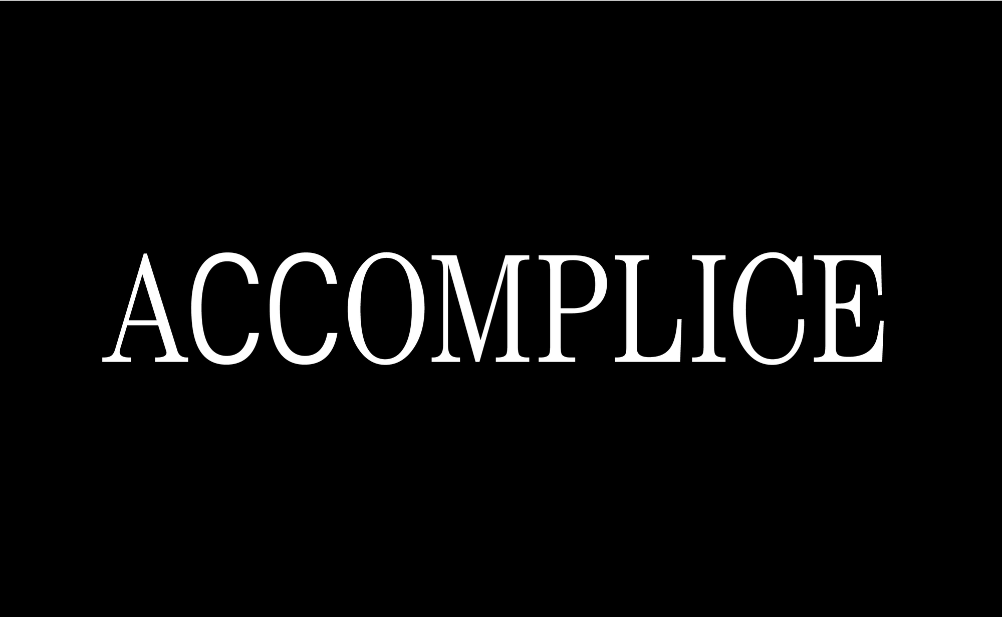 Accomplice, logo design